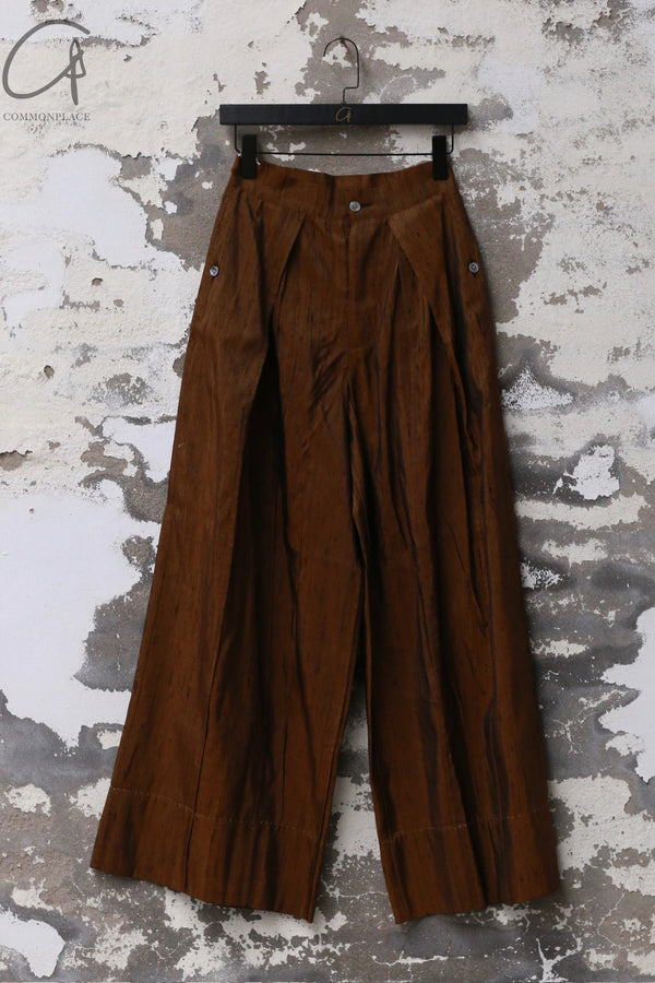 Mutedance 25 Spring/Summer Flower Pleated Trousers MD-MD25SS99-BROWN MD25SS97